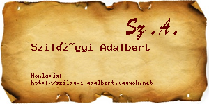 Szilágyi Adalbert névjegykártya