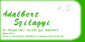 adalbert szilagyi business card